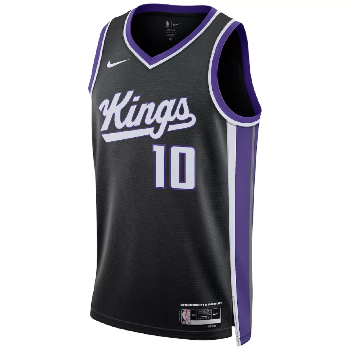 Sacramento Kings DeMar DeRozan #10 Black Swingman Jersey - Icon Edition - Image 2