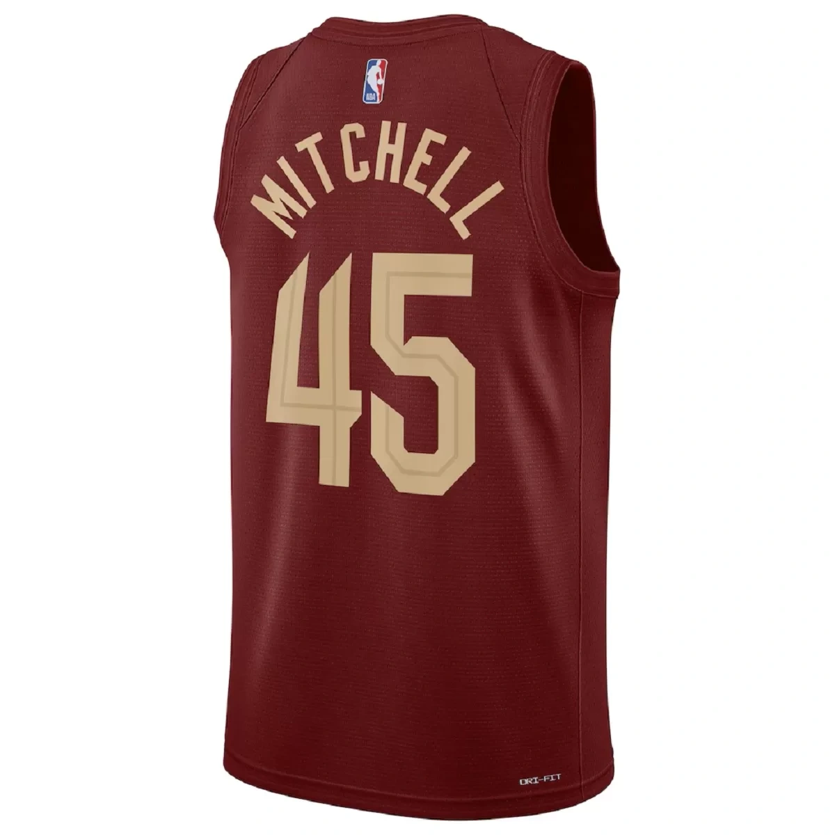 Cleveland Cavaliers Donovan Mitchell #45 Wine Swingman Jersey - Icon Edition - Image 2