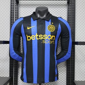 Inter Milan 2026/27 Home Jersey (Player Version, Long Sleeve)