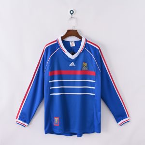 France 1998 World Cup Home Retro Jersey (Long Sleeve)