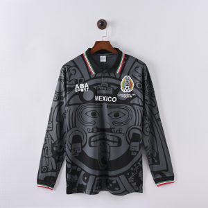 Mexico 1998 World Cup Third Retro Jersey (Fan Version, Long Sleeve)