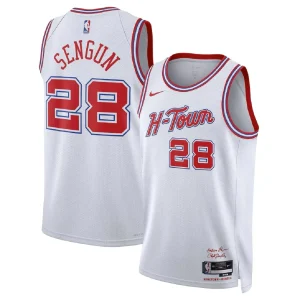 Houston Rockets Alperen Şengün #28 White Swingman Jersey 2025/26 - City Edition