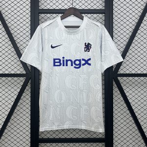 2025/26 Chelsea Pre-Match White Training Jersey Fan Version