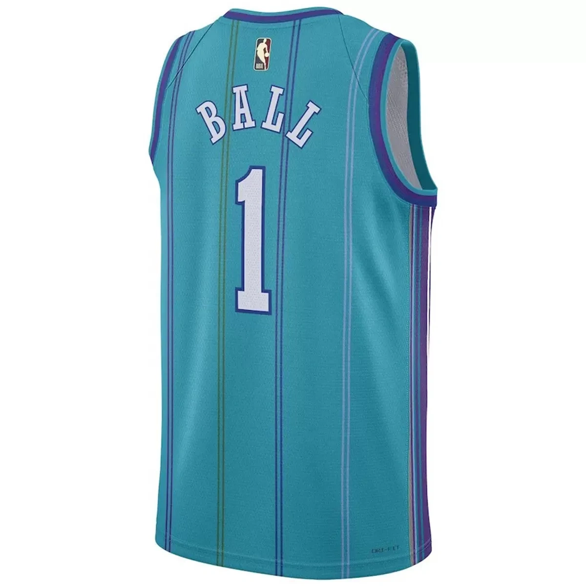 Charlotte Hornets LaMelo Ball #1 Teal Swingman Jersey - Classic Edition - Image 3