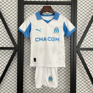 Olympique Marseille 2025/26 Home Kids Kit
