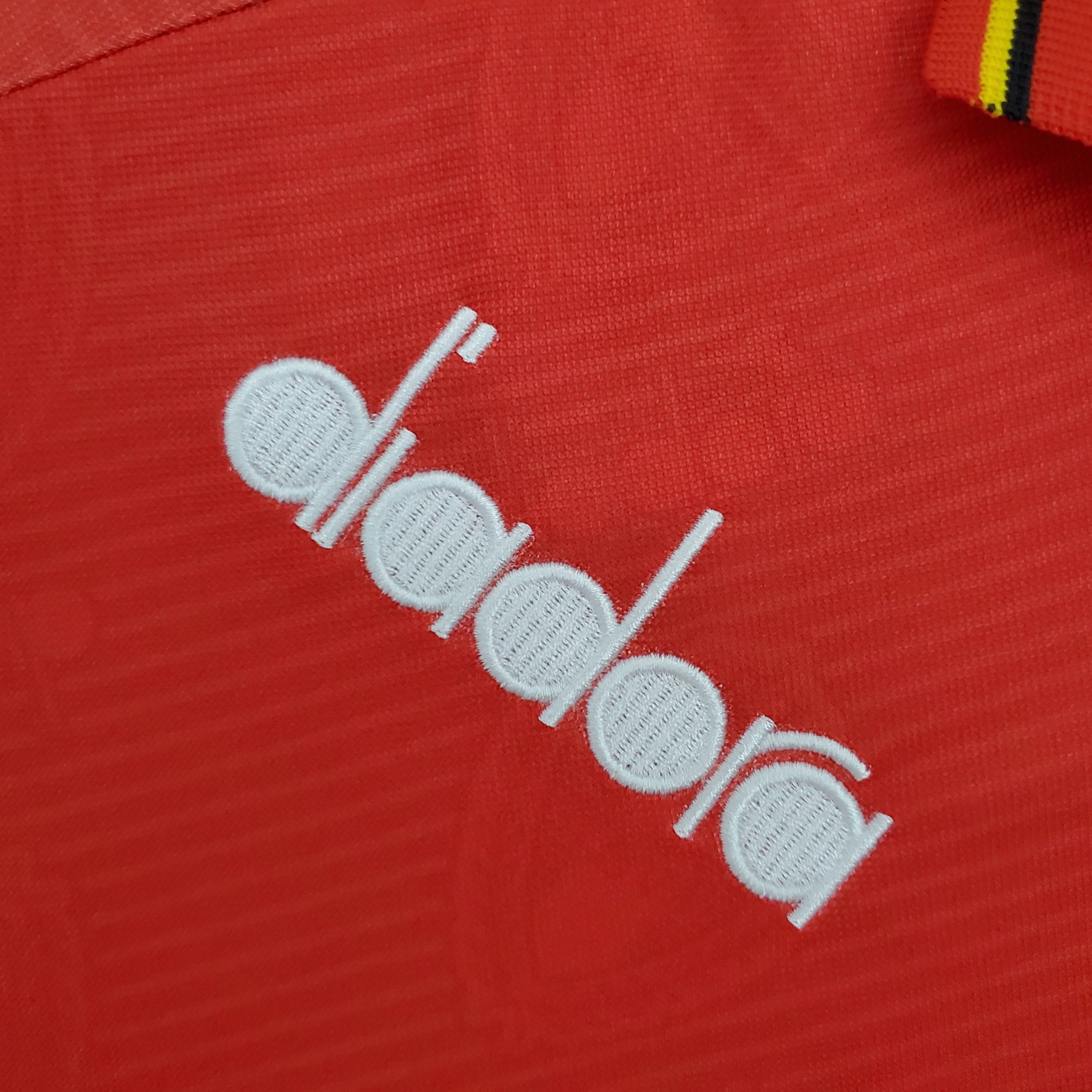 Belgium 1995 Home Retro Jersey (Fan Version) - Image 3