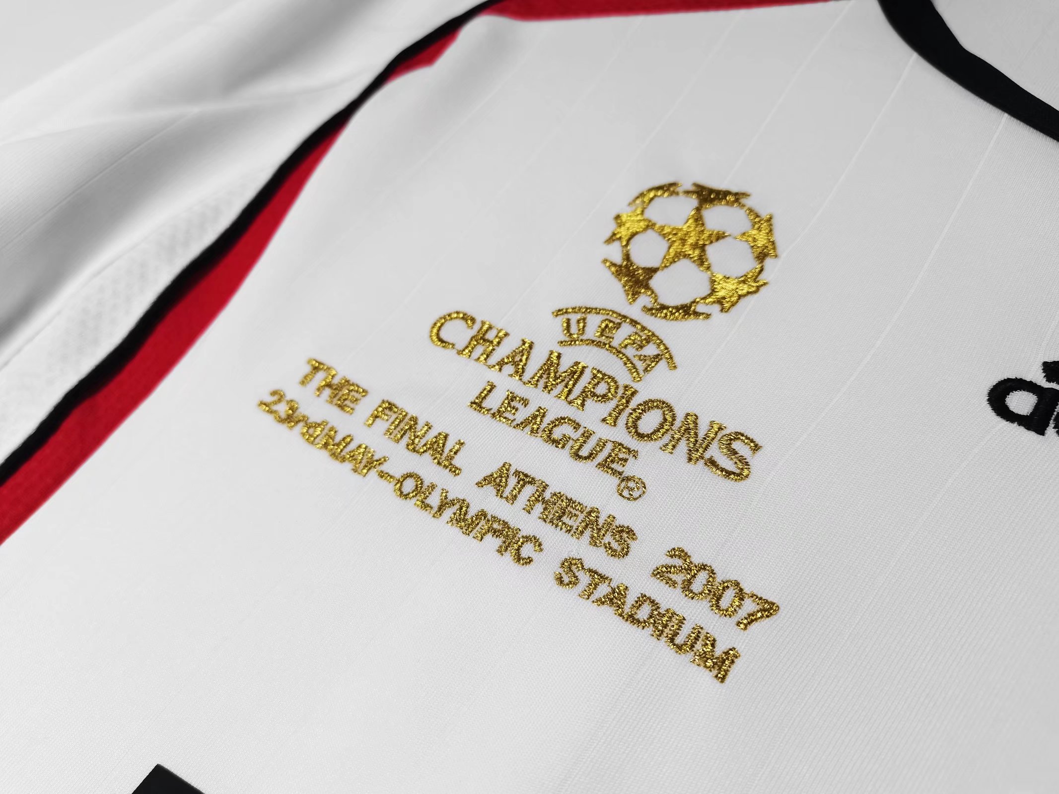 AC Milan 2006/07 Champions League Away Retro Jersey (Fan Version, Long Sleeve) - Image 3