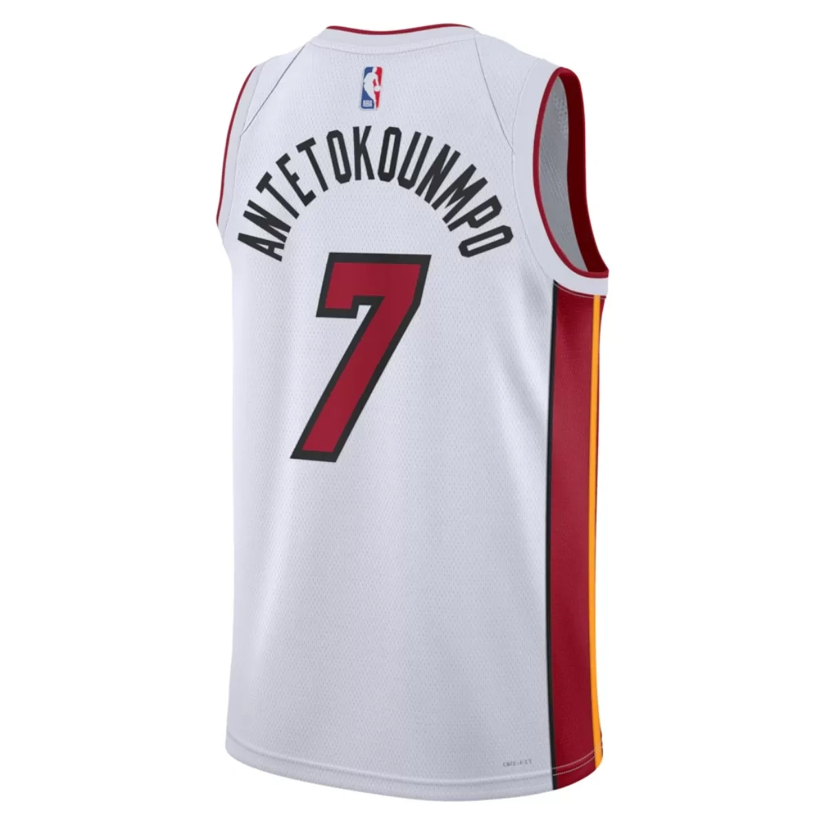 Miami Heat Giannis Antetokounmpo #7 White Swingman Jersey - Association Edition - Image 3