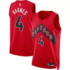 Toronto Raptors Scottie Barnes #4 Red Swingman Jersey - Statement Edition