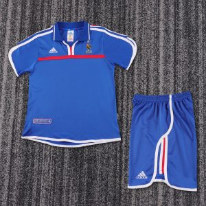 France 2000 Home Retro Kids Jersey (Fan Version)