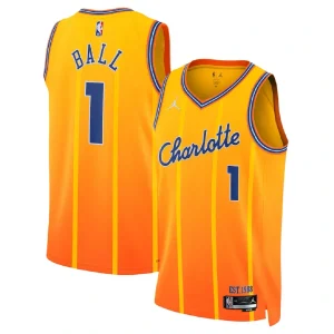 Charlotte Hornets LaMelo Ball #1 Orange Swingman Jersey 2025/26 - City Edition