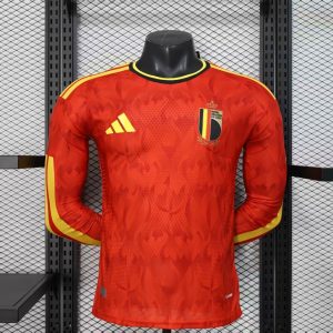Belgium 2026 World Cup Home Jersey (Player Version, Long Sleeve)