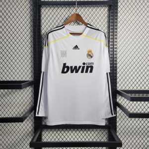 Real Madrid 2009/10 Home Retro Jersey (Fan Version, Long Sleeve)