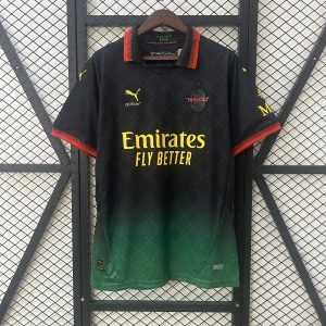2025/26 AC Milan Black and Green Special Jersey Fan Version