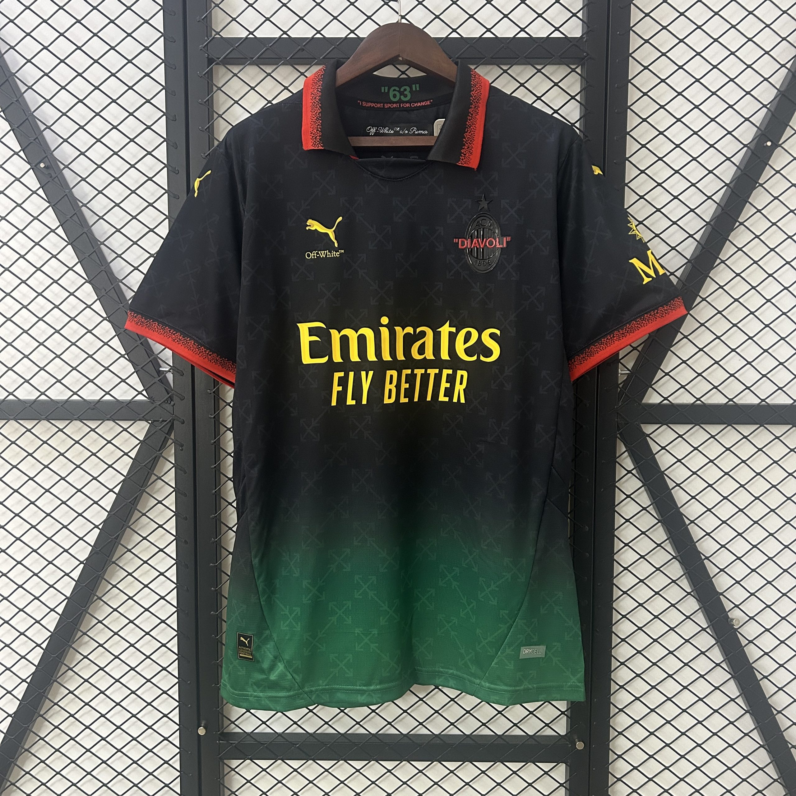 2025/26 AC Milan Black and Green Special Jersey Fan Version