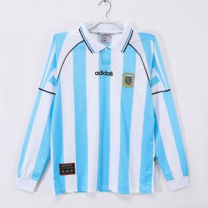 Argentina 1996/97 Home Retro Jersey (Fan Version, Long Sleeve)