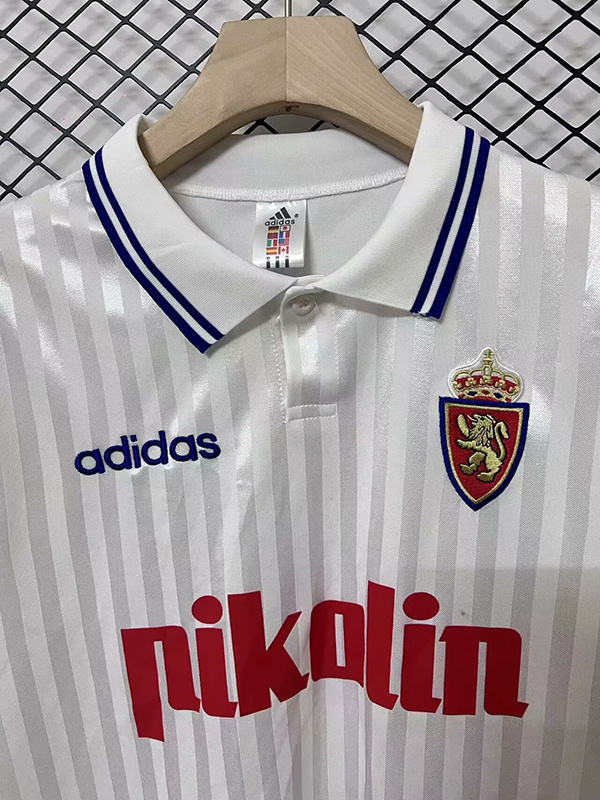 1995/96 Real Zaragoza Home Retro Jersey - Image 4
