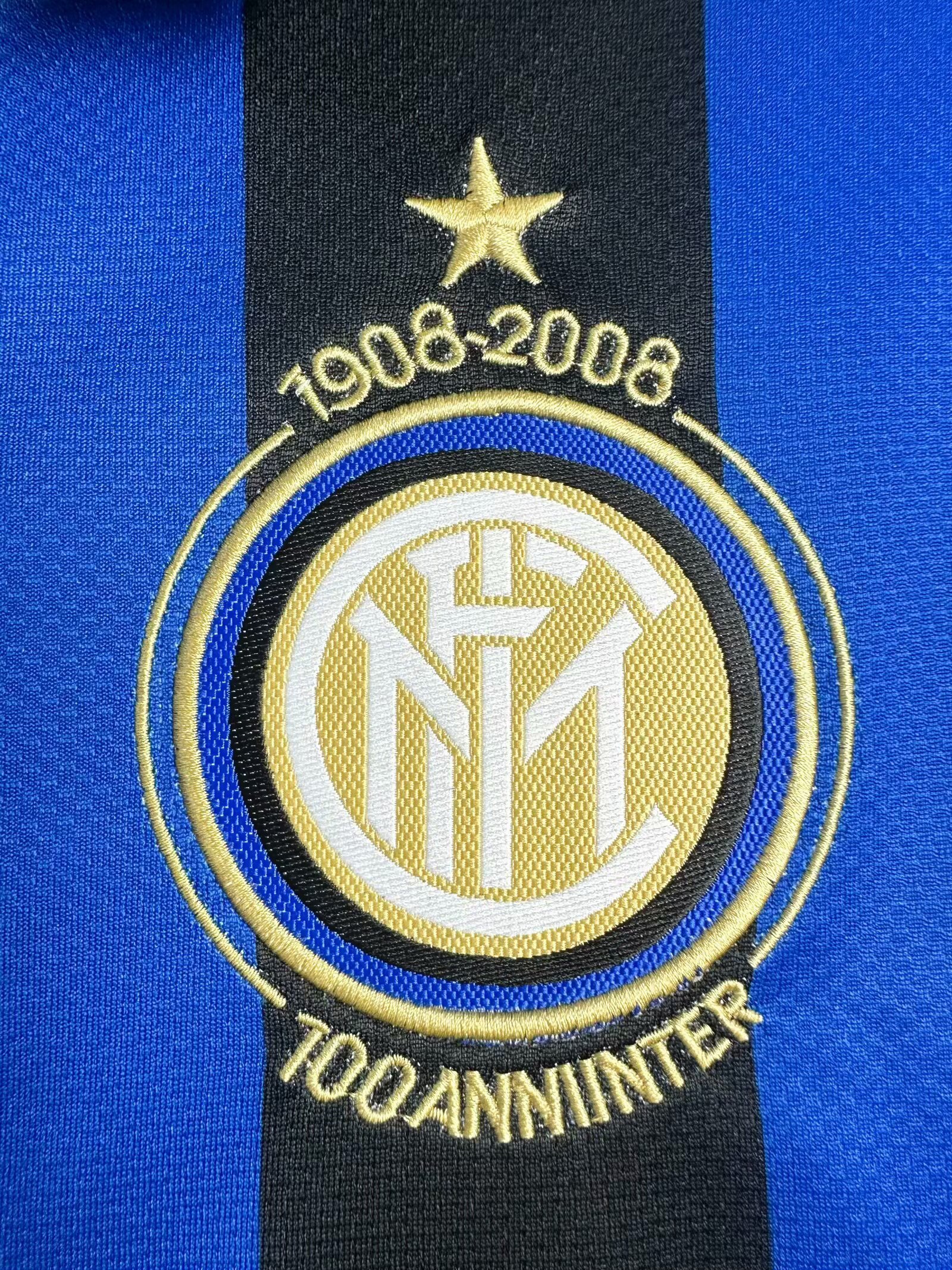 2007/08 Inter Milan Home Retro Jersey 100th Anniversary - Image 5
