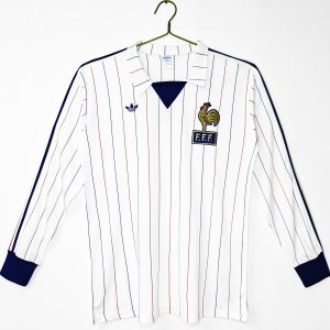France 1982 World Cup Away Retro Jersey (Fan Version, Long Sleeve)