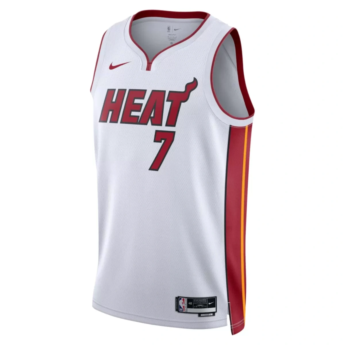 Miami Heat Giannis Antetokounmpo #7 White Swingman Jersey - Association Edition - Image 2