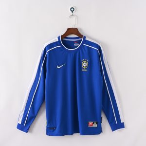 Brazil 1998 World Cup Away Retro Jersey (Long Sleeve)