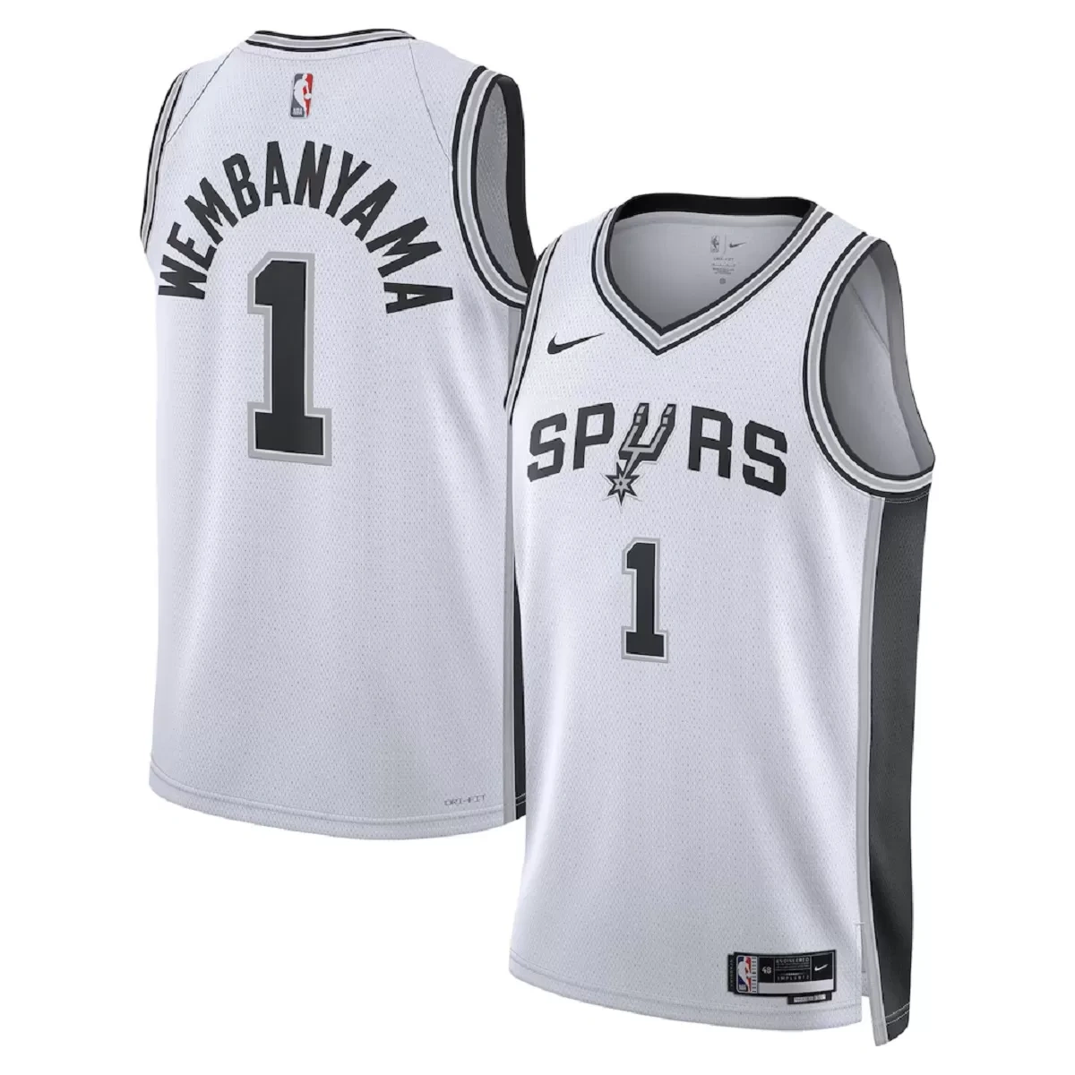 San Antonio Spurs Victor Wembanyama #1 White Swingman Jersey - Association Edition