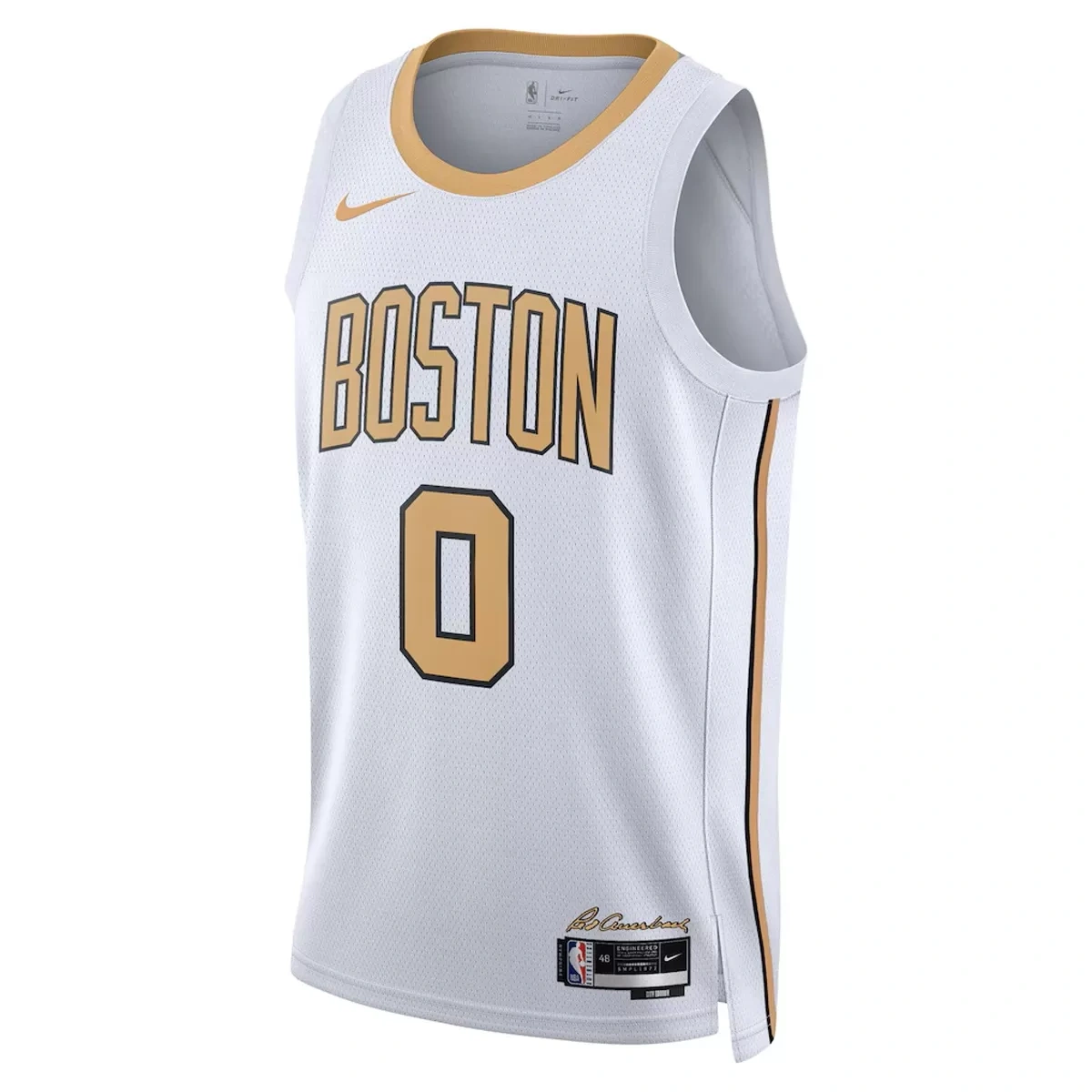 Boston Celtics Jayson Tatum #0 White Swingman Jersey 2025/26 - City Edition - Image 2