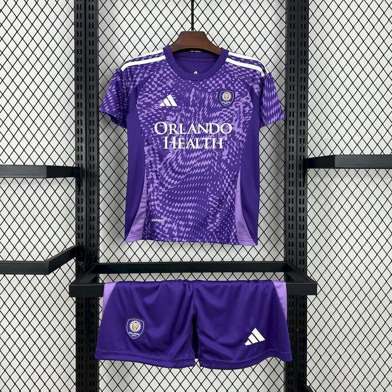 Orlando City SC 2025/26 Home Kids Kit