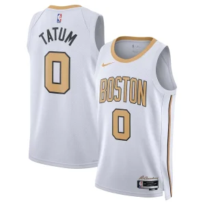 Boston Celtics Jayson Tatum #0 White Swingman Jersey 2025/26 - City Edition