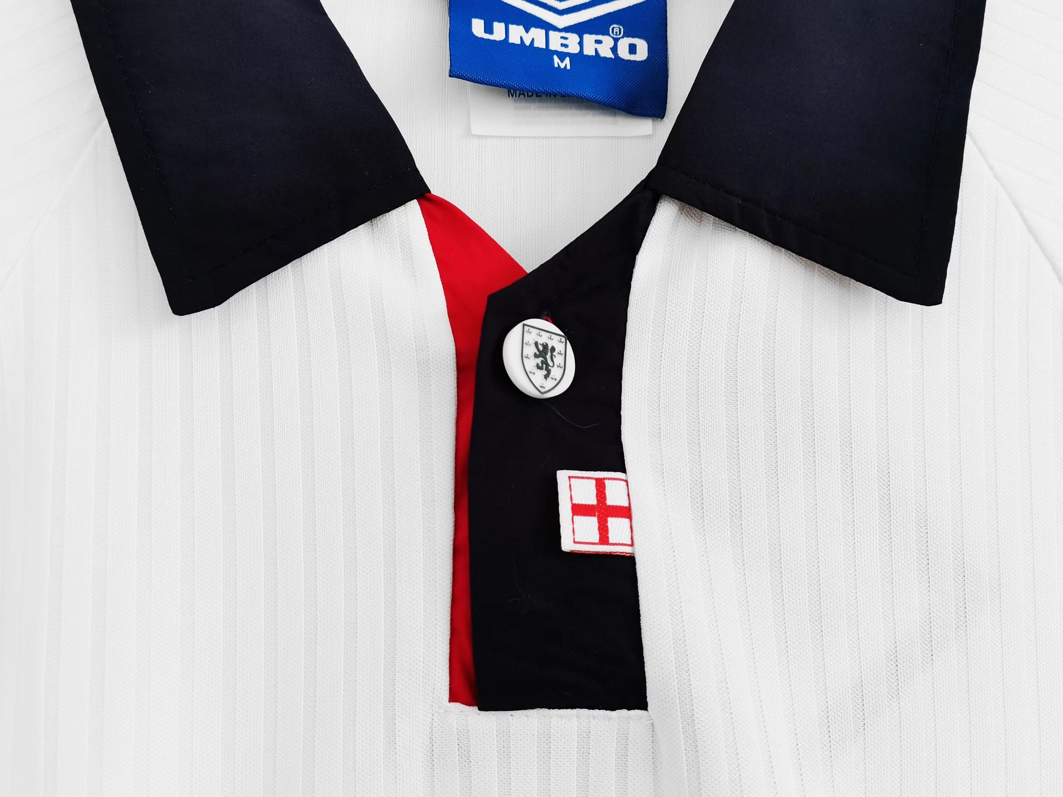 England 1998 World Cup Home Retro Jersey (Fan Version, Long Sleeve) - Image 3