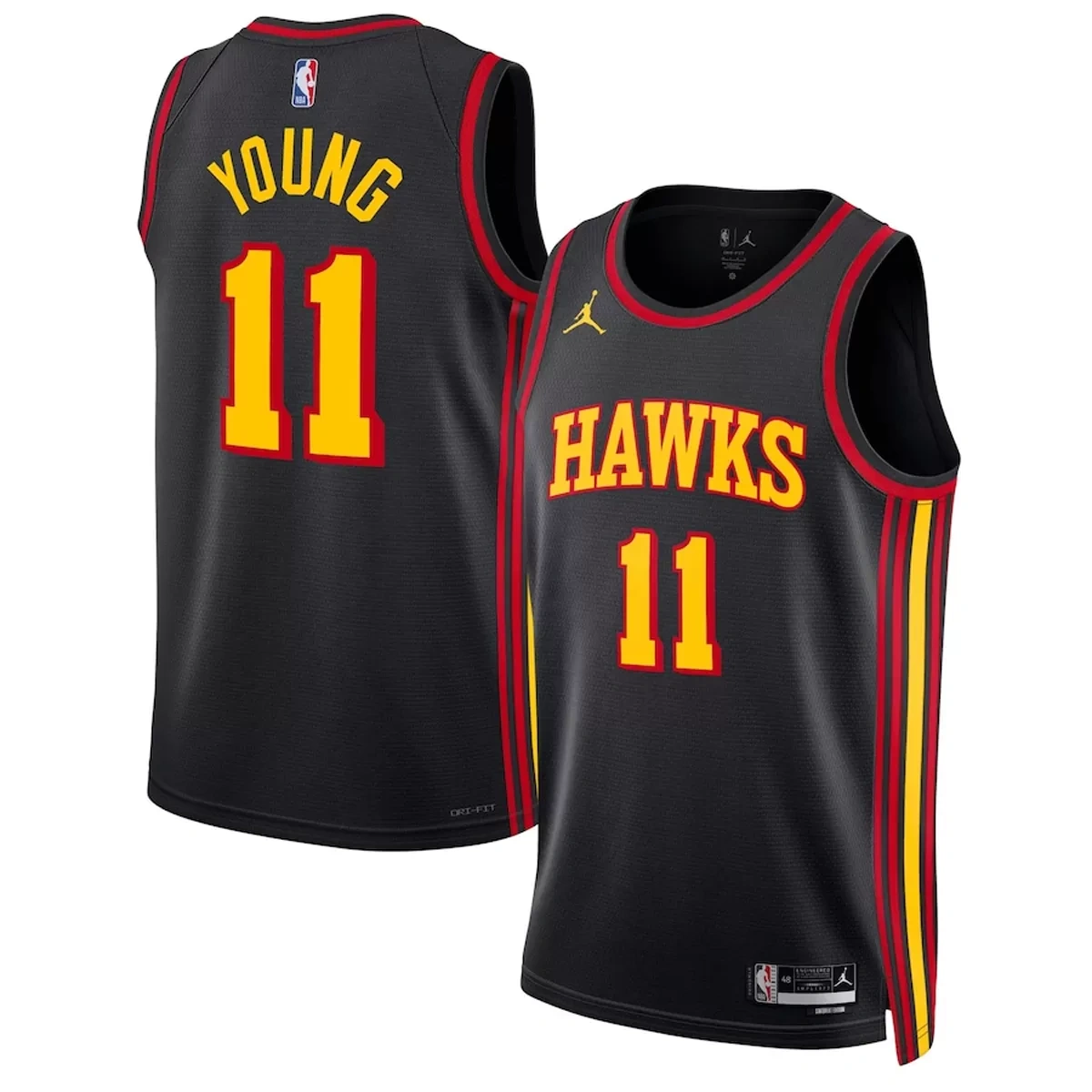 Atlanta Hawks Trae Young #11 Black Swingman Jersey - Statement Edition