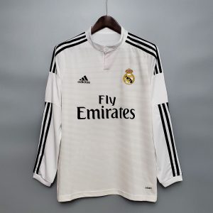 Real Madrid 2014/15 Home Retro Jersey (Fan Version, Long Sleeve)