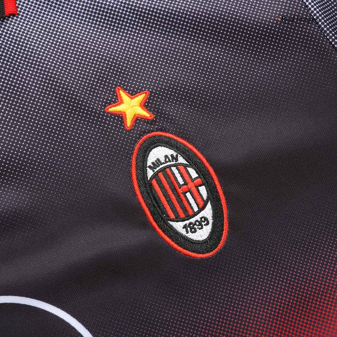 1995/96 AC Milan Retro Training Jersey Black Fan Version - Image 5
