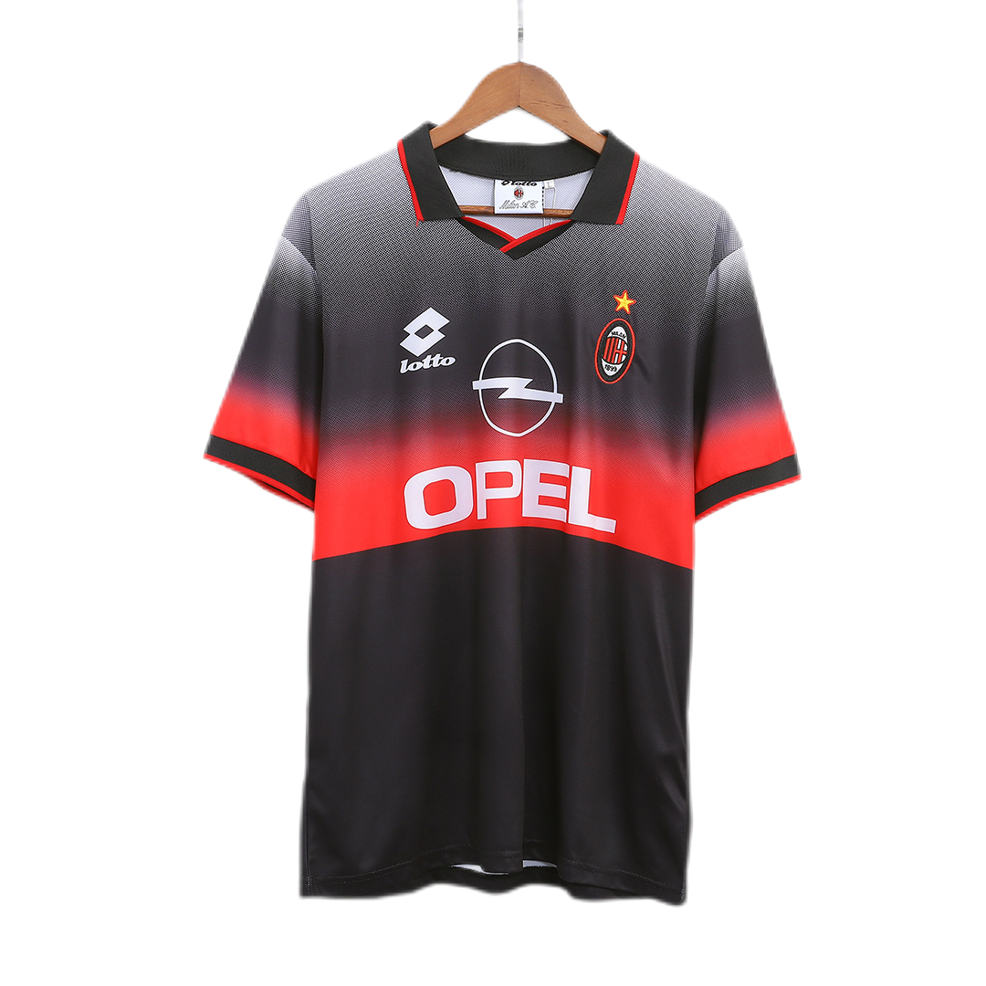 1995/96 AC Milan Retro Training Jersey Black Fan Version