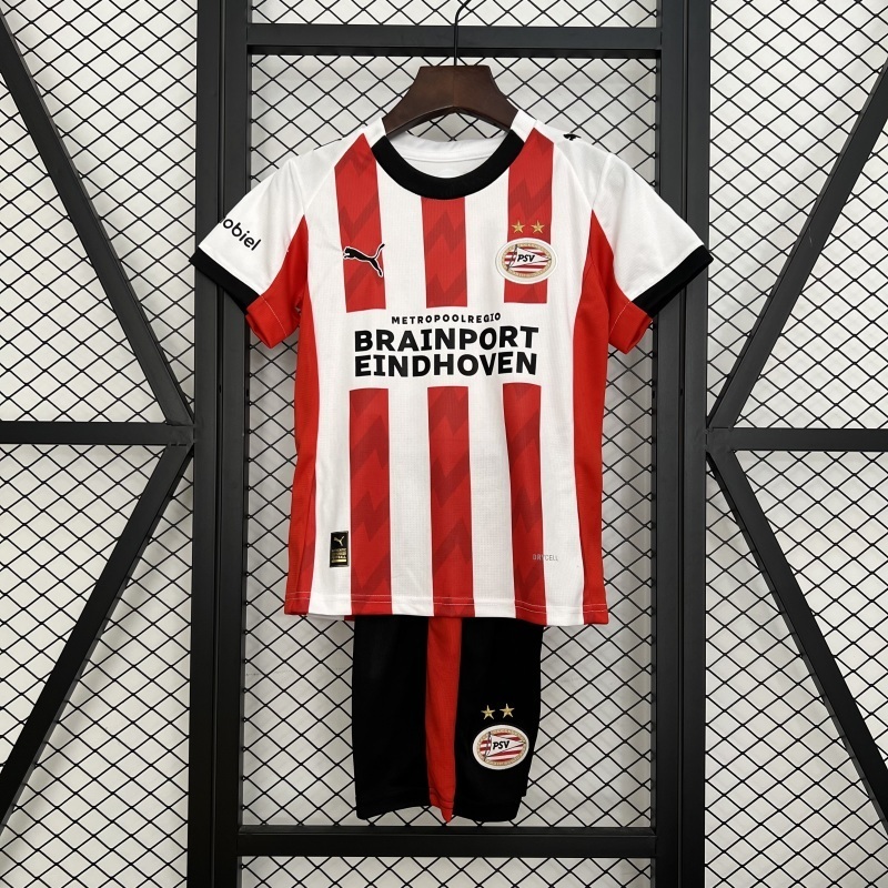 PSV Eindhoven 2025/26 Home Kids Kit