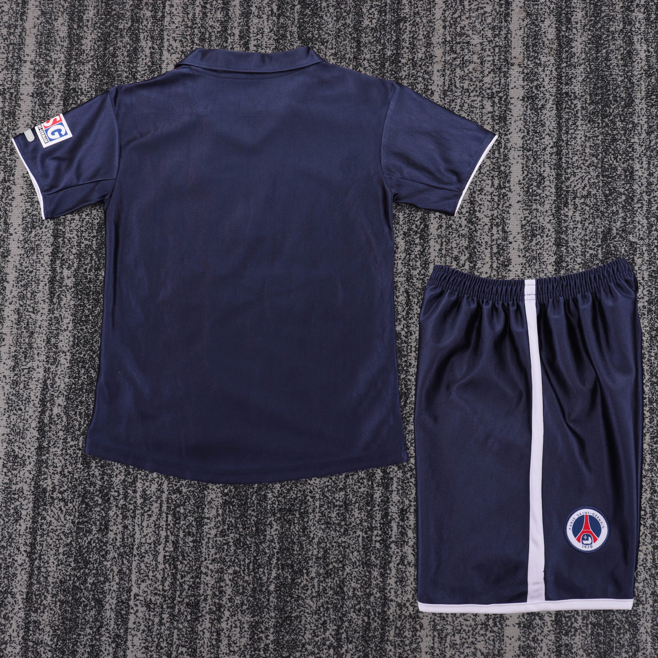 2001/02 PSG Home Retro Kids Kit - Image 2