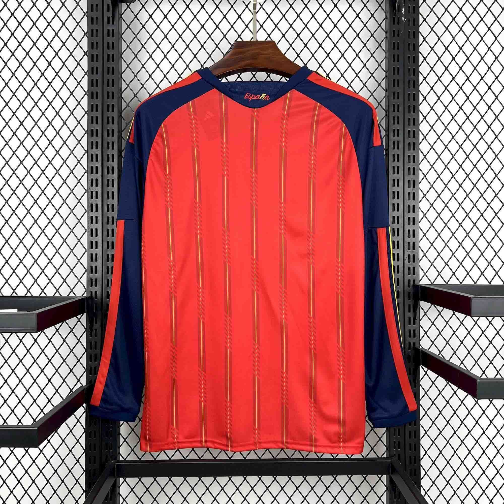Spain 2026 World Cup Home Jersey (Fan Version, Long Sleeve) - Image 2