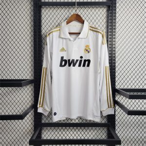 Real Madrid 2011/12 Home Retro Jersey (Fan Version, Long Sleeve)
