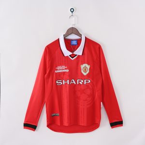 Manchester United 1999/00 Champions League Home Retro Jersey (Fan Version, Long Sleeve)