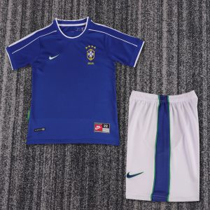 Brazil 1998 World Cup Away Kids Kit