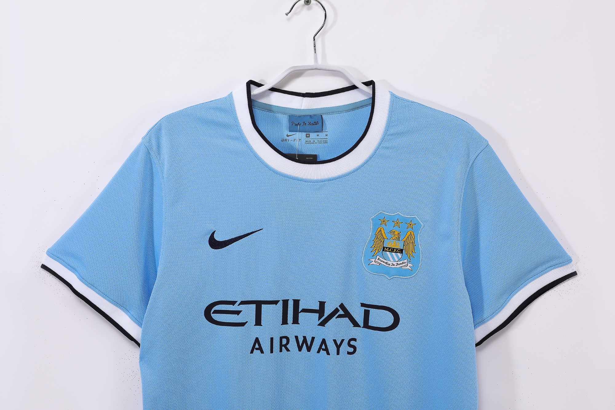 Manchester City 2013/14 Home Retro Jersey - Image 5