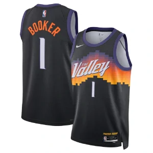Phoenix Suns Devin Booker #1 Black Swingman Jersey 2025/26 - City Edition
