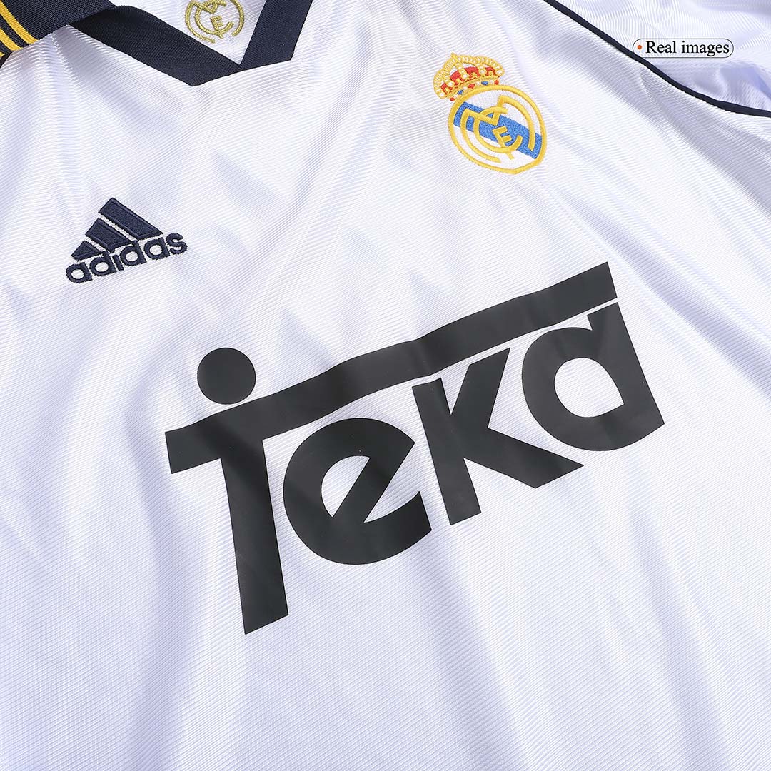 Real Madrid 1998/00 Home Retro Jersey (Fan Version, Long Sleeve) - Image 4