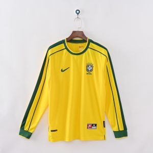 Brazil 1998 World Cup Home Retro Jersey (Long Sleeve)