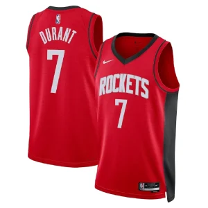 Houston Rockets Kevin Durant #7 Red Swingman Jersey - Icon Edition