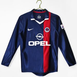 2001/02 PSG Home Retro Jersey Fan Version Long Sleeve