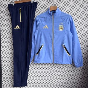 2026 Argentina World Cup Full Zip Windbreaker Coat Set