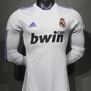 Real Madrid 2010/11 Home Retro Jersey (Player Version, Long Sleeve)