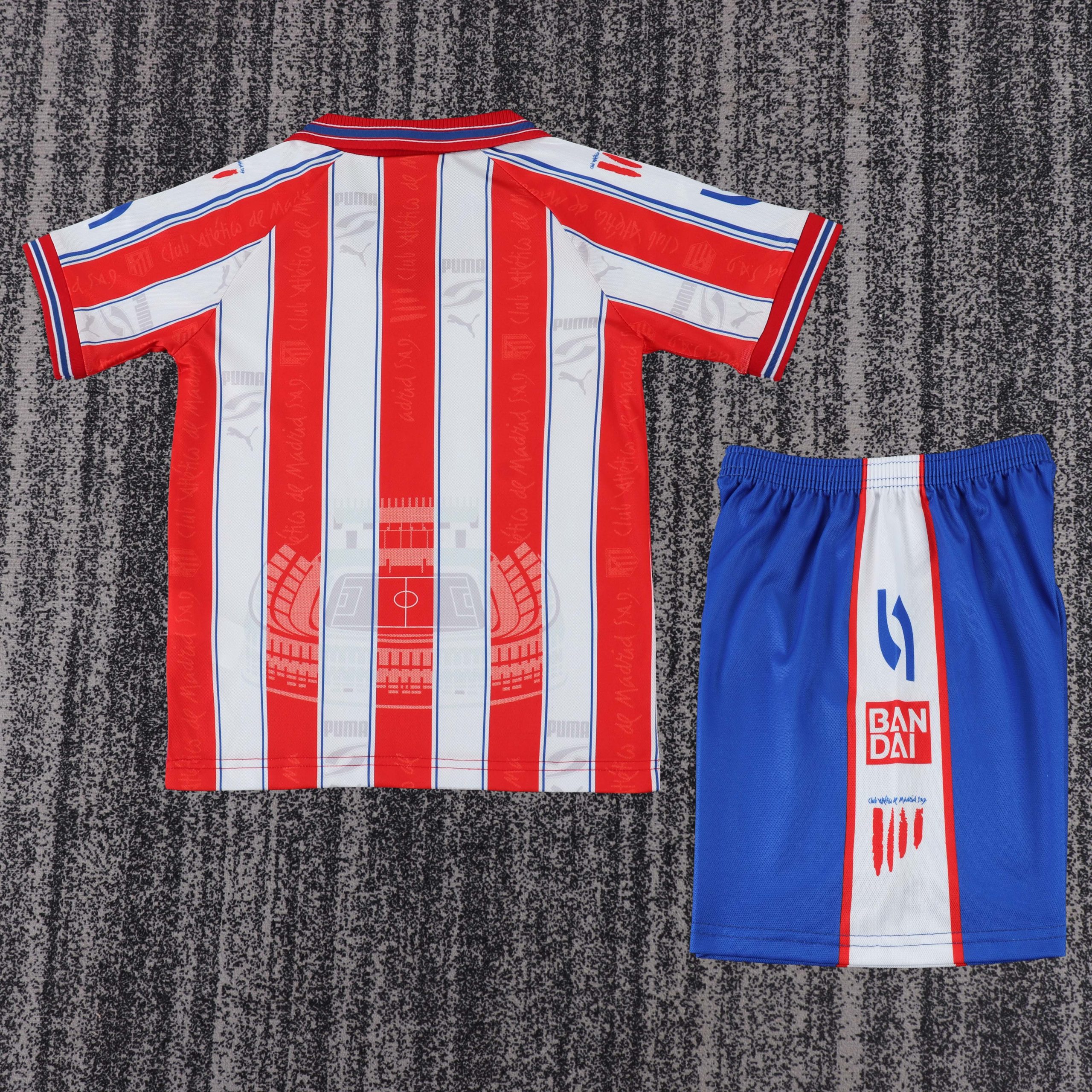 Atletico Madrid 1996/97 Home Kids Kit - Image 2