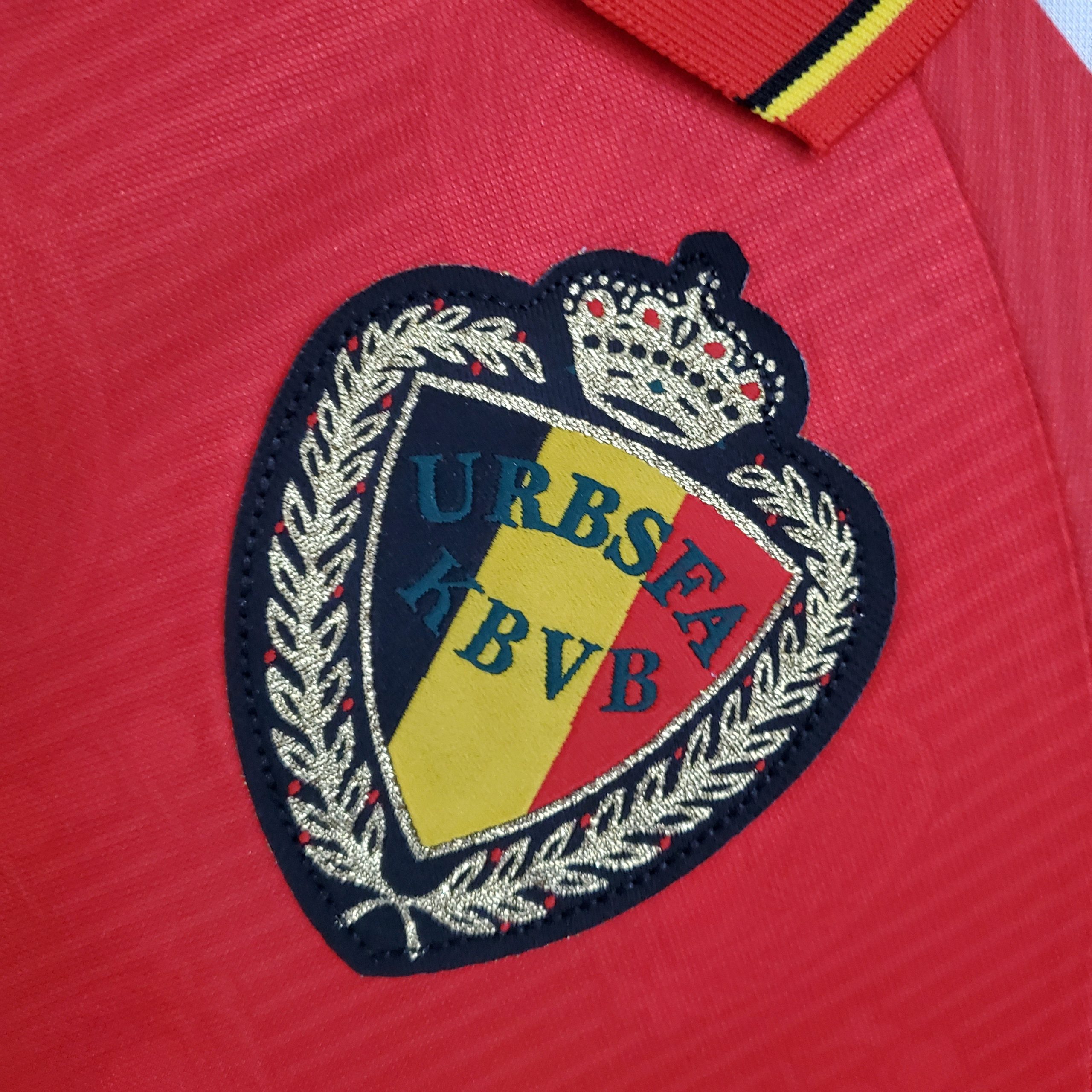 Belgium 1995 Home Retro Jersey (Fan Version) - Image 4